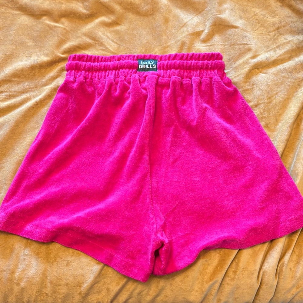 Pink Daily Drills Terry shorts